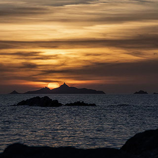 couché de soleil sur l'Île des Sanguinaires