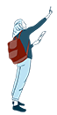 personnage qui tient un pinceau
